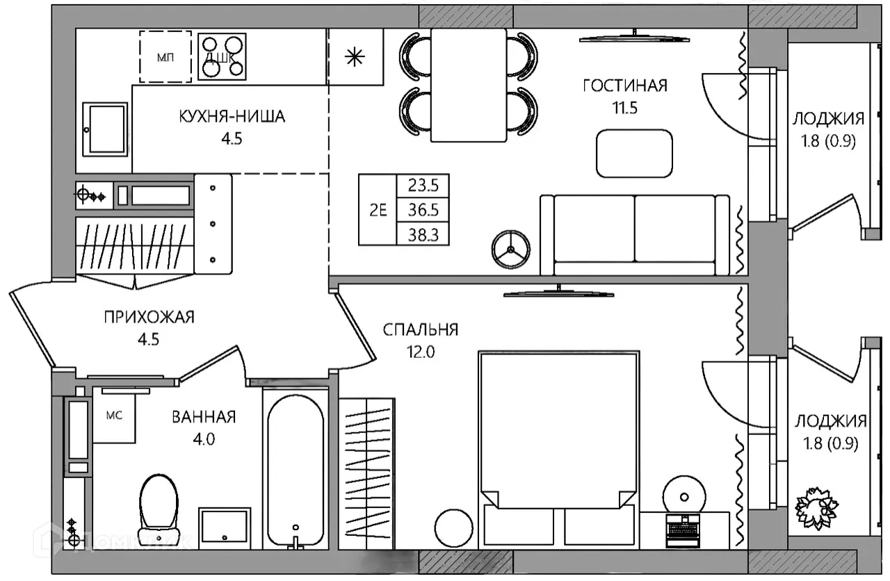 Фото квартиры в ЖК NEO (НЕО)