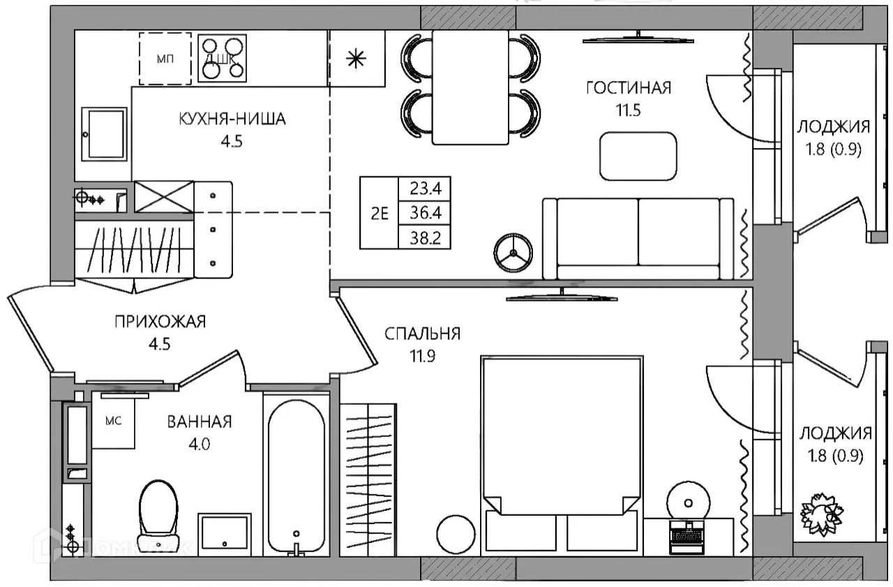 Фото квартиры в ЖК NEO (НЕО)