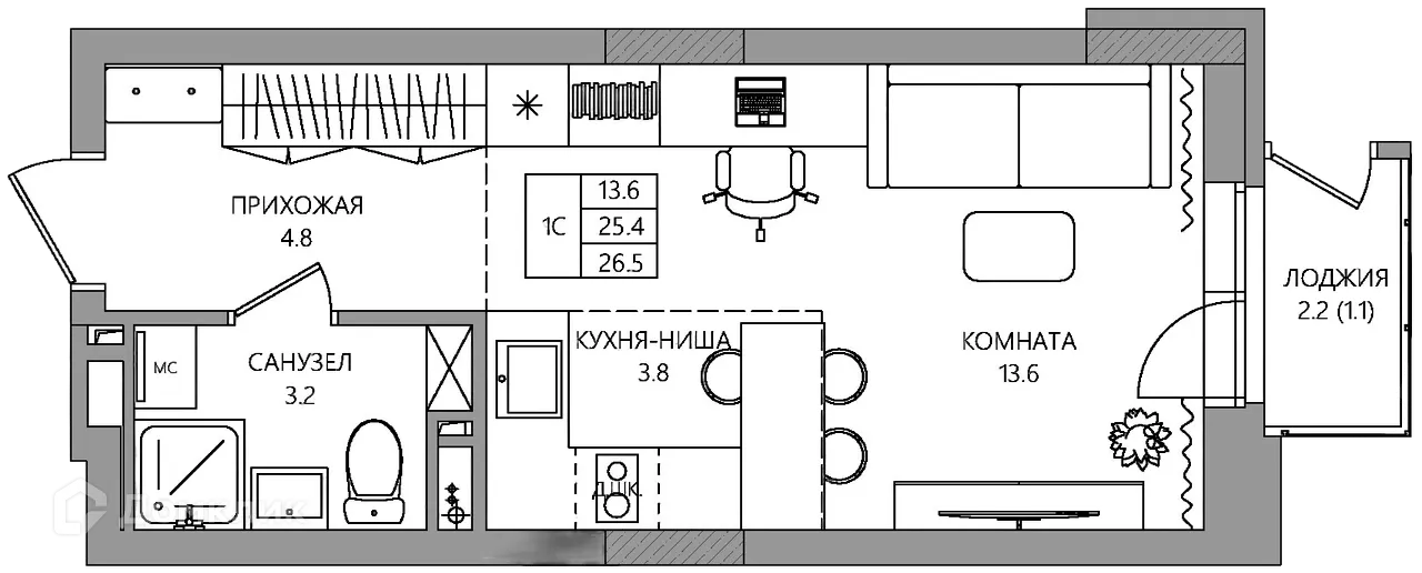 Фото квартиры в ЖК NEO (НЕО)