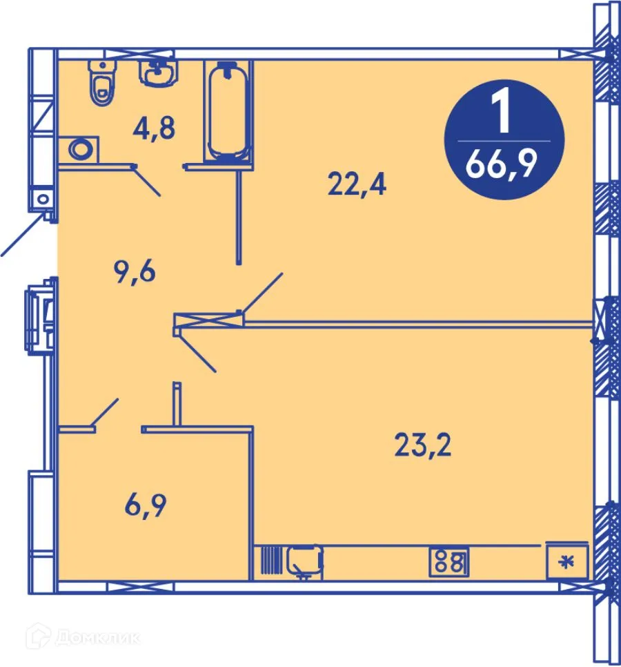 Фото квартиры в ЖК Семейный квартал "iLOVE (АйЛав)"