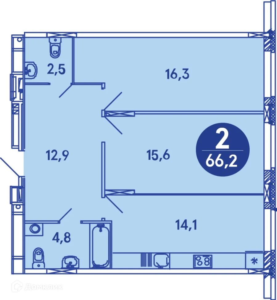 Фото квартиры в ЖК Семейный квартал "iLOVE (АйЛав)"
