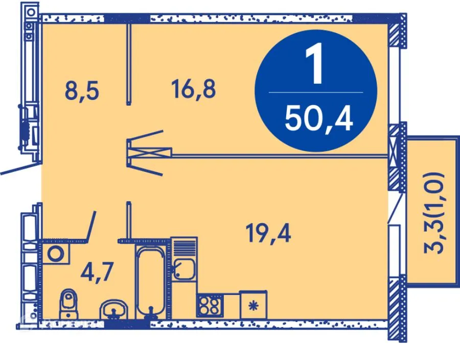 Фото квартиры в ЖК Семейный квартал "iLOVE (АйЛав)"