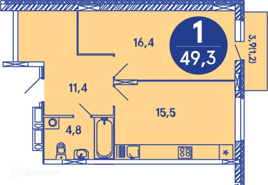 Фото квартиры в ЖК Семейный квартал "iLOVE (АйЛав)"