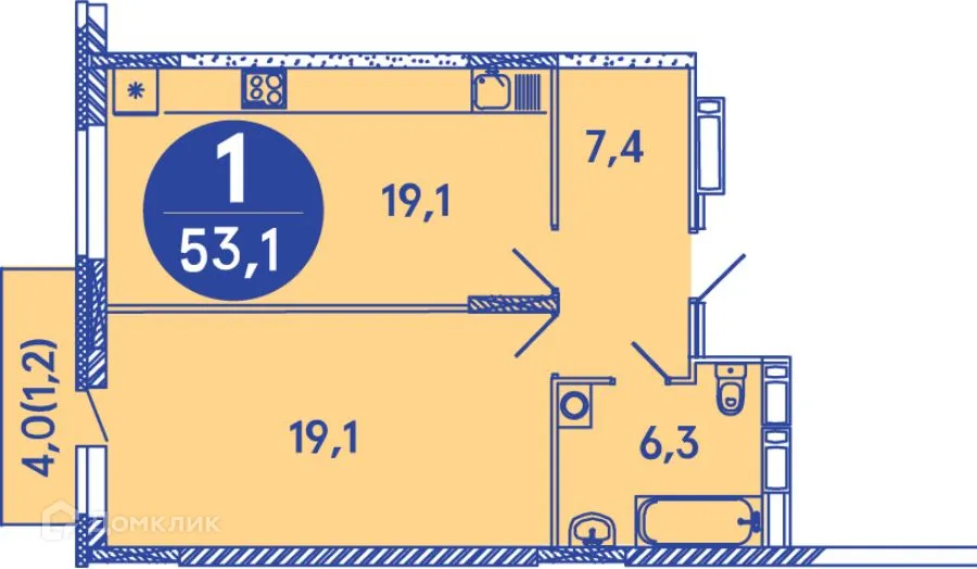 Фото квартиры в ЖК Семейный квартал "iLOVE (АйЛав)"
