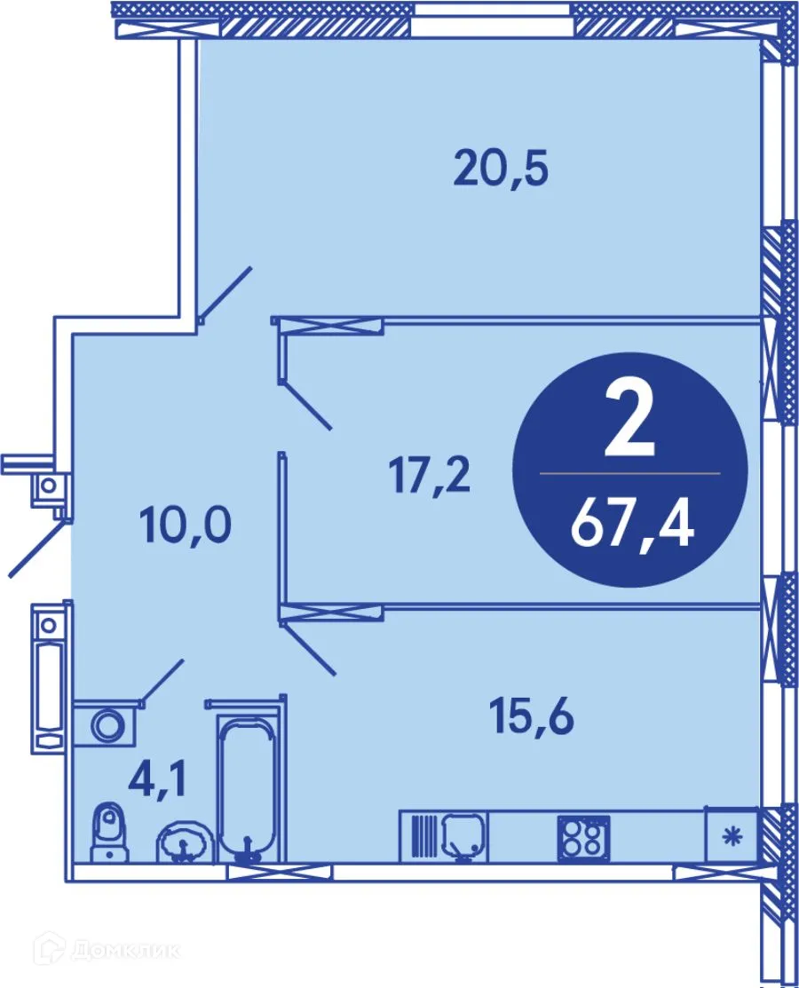 Фото квартиры в ЖК Семейный квартал "iLOVE (АйЛав)"