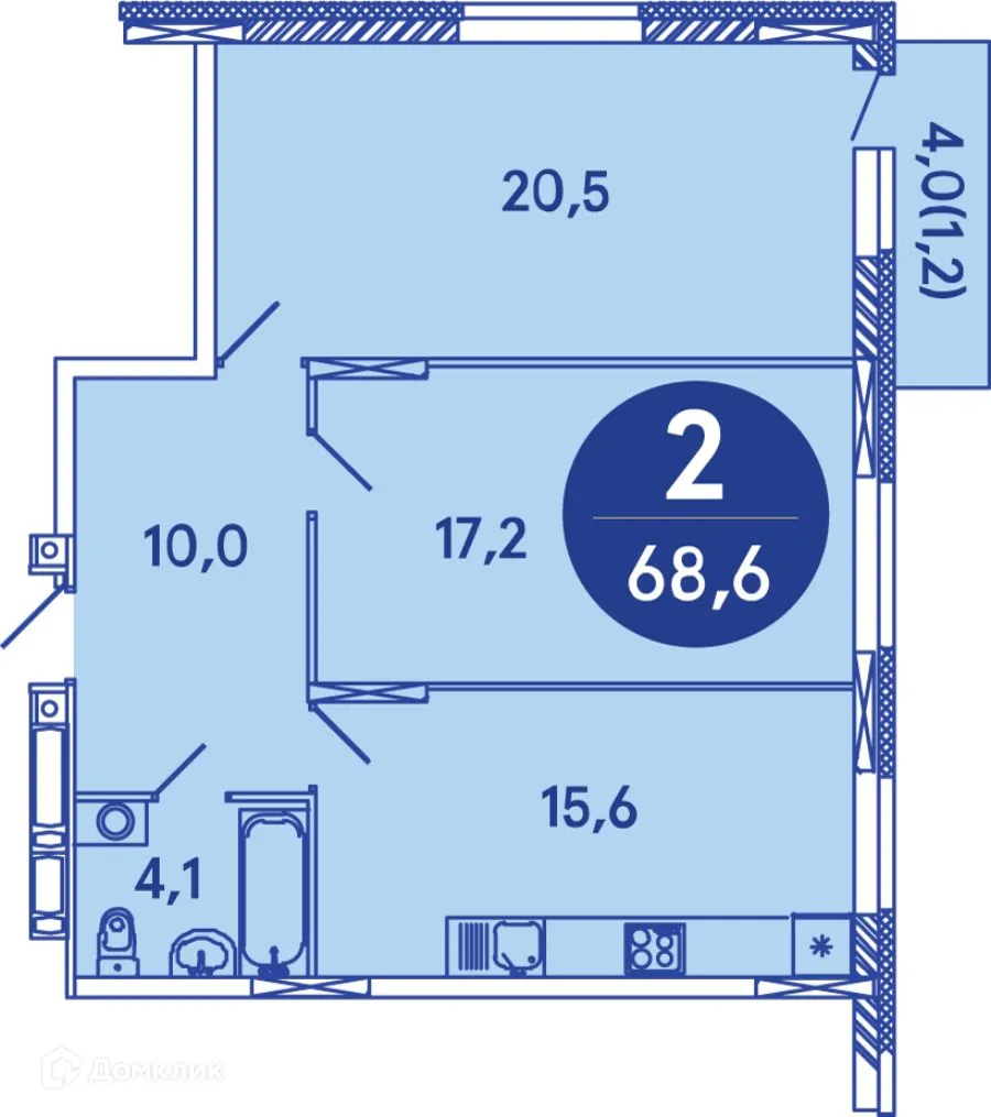Фото квартиры в ЖК Семейный квартал "iLOVE (АйЛав)"