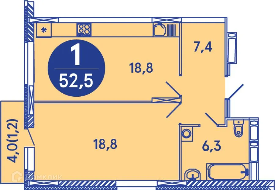 Фото квартиры в ЖК Семейный квартал "iLOVE (АйЛав)"