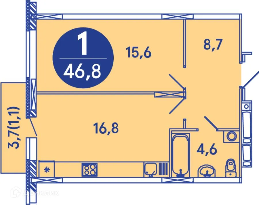 Фото квартиры в ЖК Семейный квартал "iLOVE (АйЛав)"