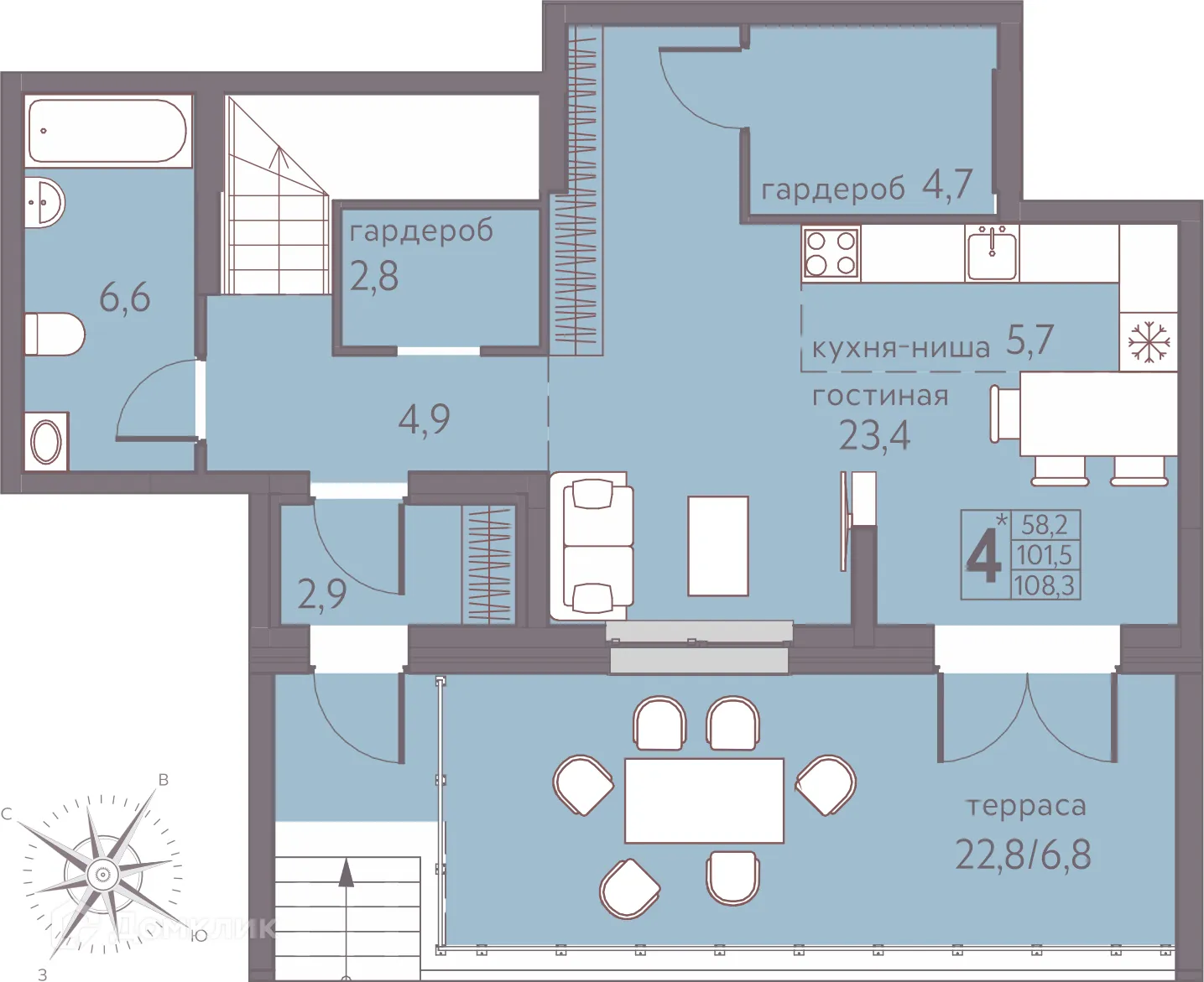 Фото квартиры в ЖК Погода Теплые кварталы