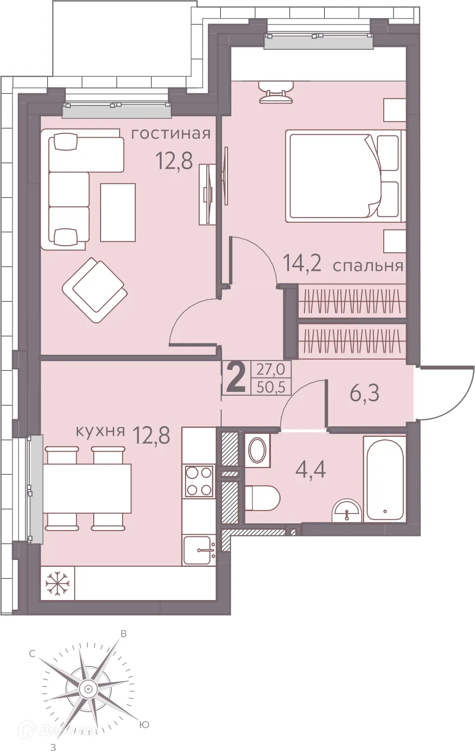 Фото квартиры в ЖК Погода Теплые кварталы