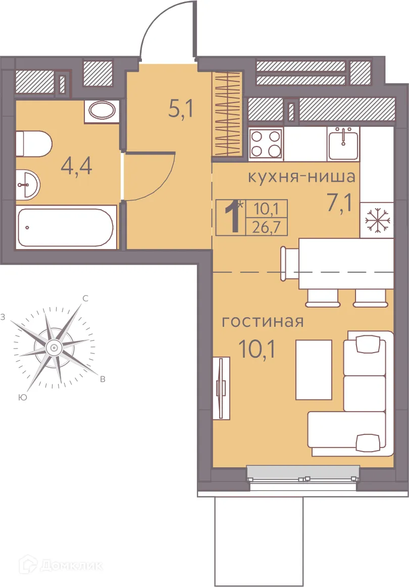 Фото квартиры в ЖК Погода Теплые кварталы