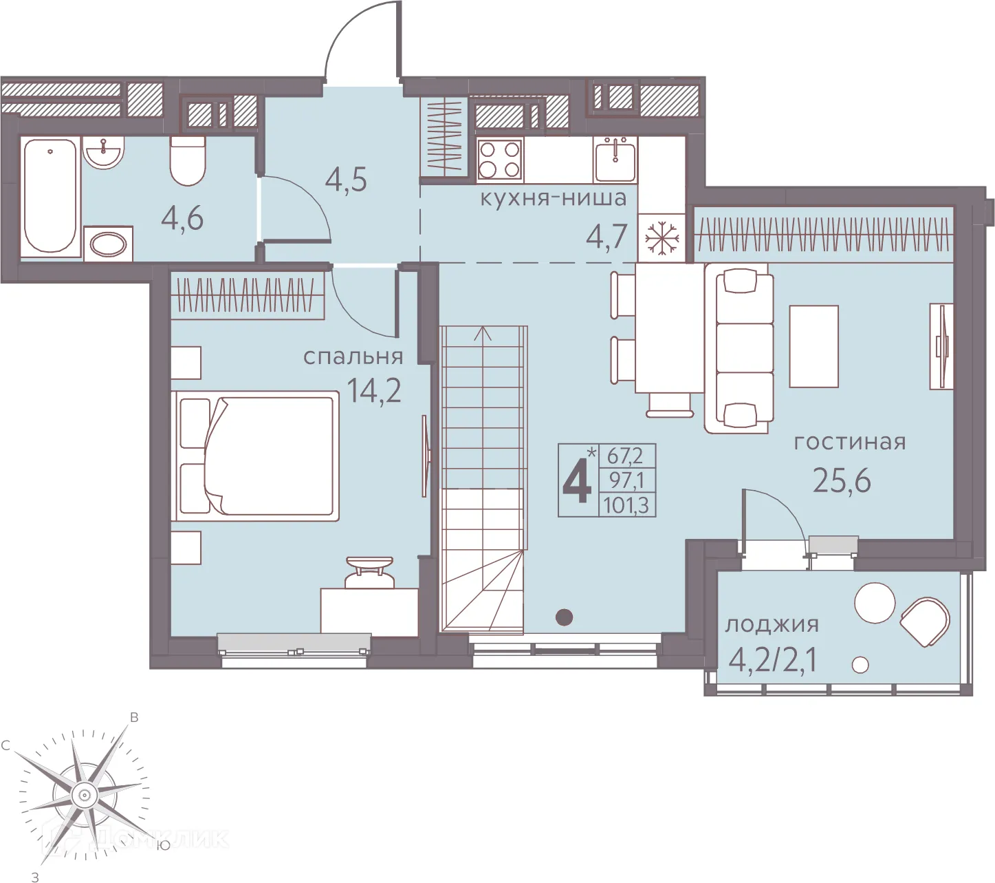 Фото квартиры в ЖК Погода Теплые кварталы