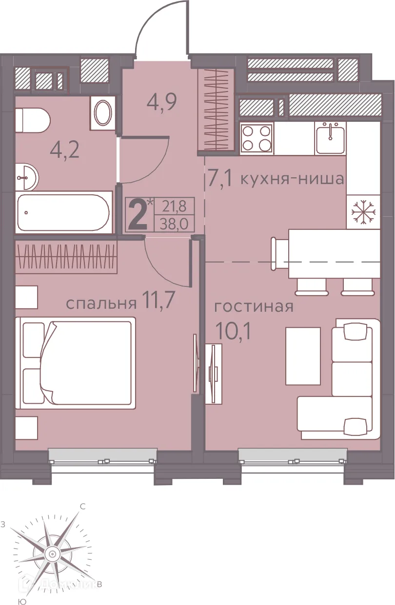 Фото квартиры в ЖК Погода Теплые кварталы