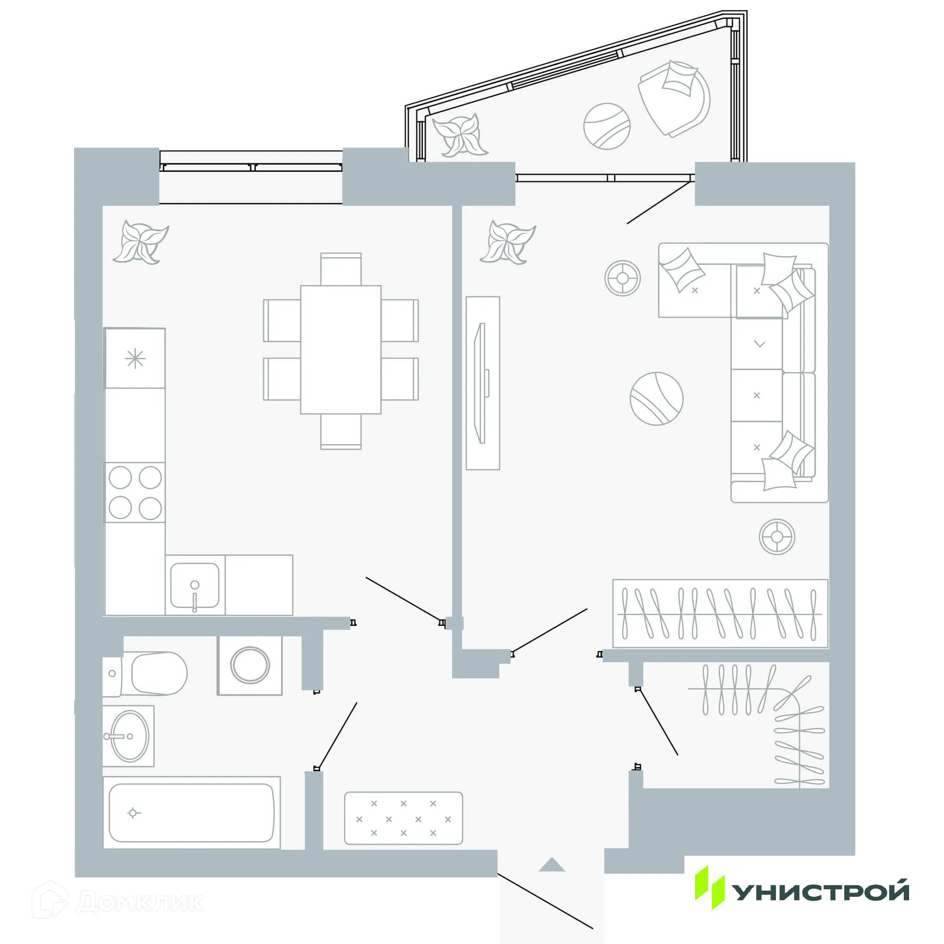 Фото квартиры в ЖК Причал