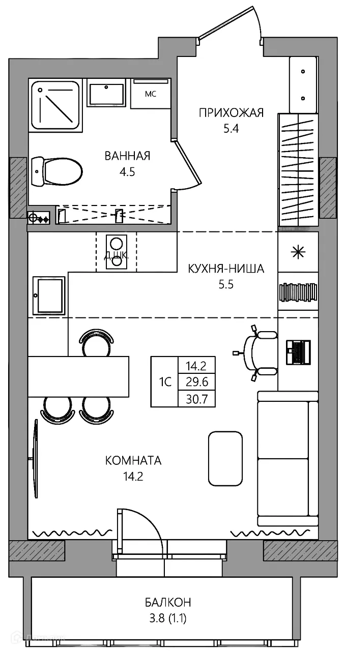 Фото квартиры в ЖК estetica (эстетика)