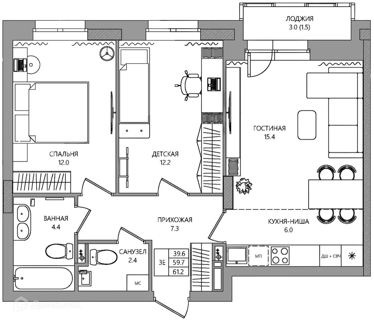 Фото квартиры в ЖК estetica (эстетика)