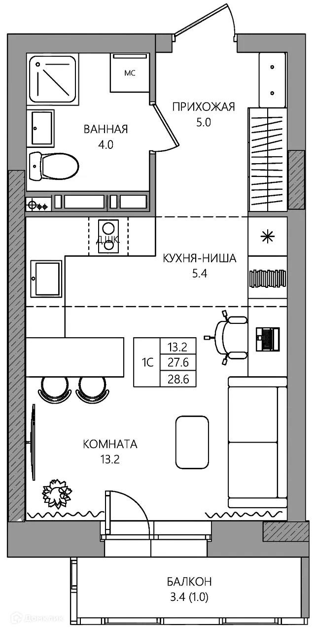 Фото квартиры в ЖК estetica (эстетика)