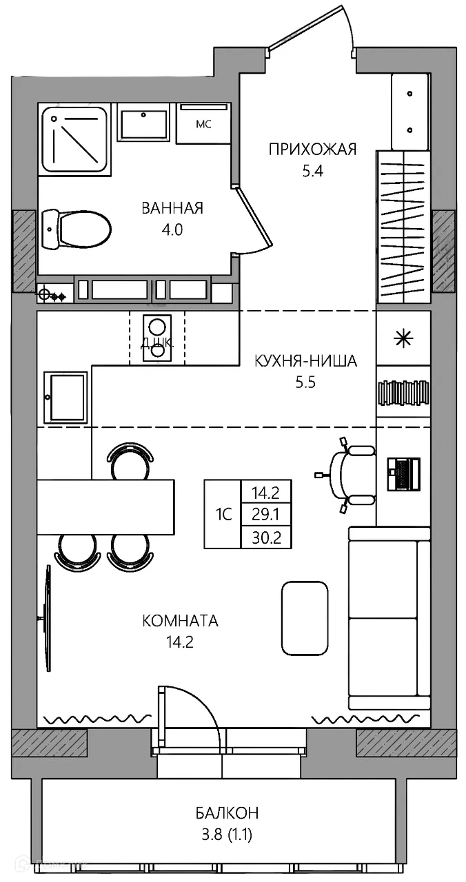 Фото квартиры в ЖК estetica (эстетика)