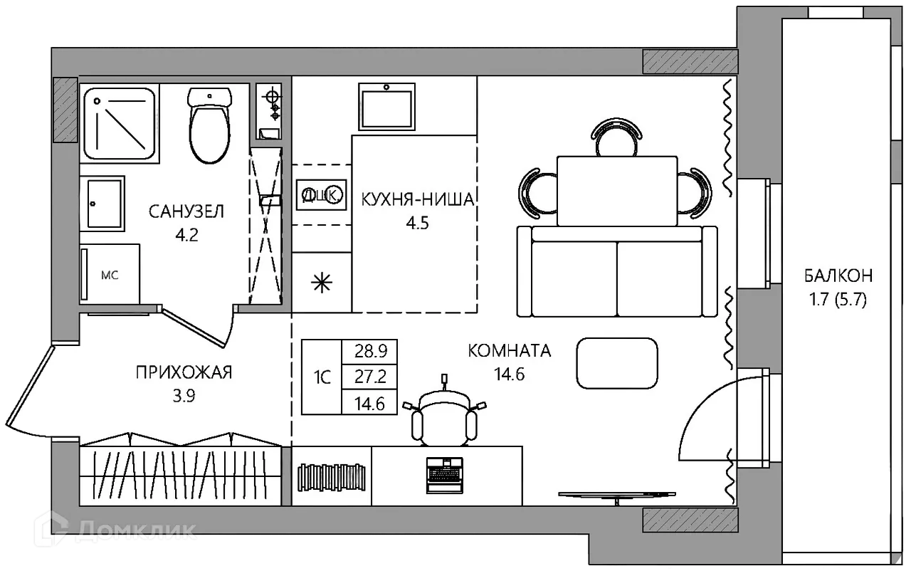 Фото квартиры в ЖК ЭЛЕРОН,ELERON