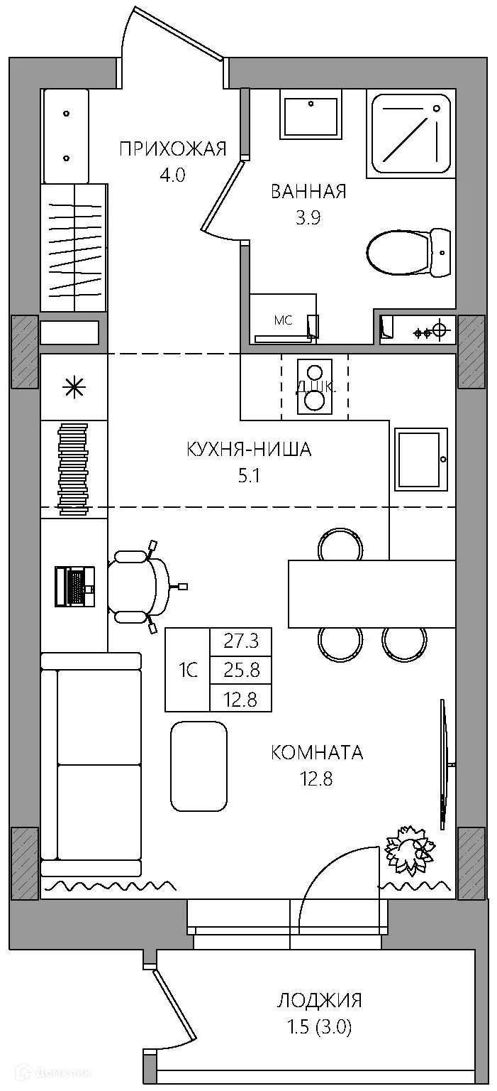 Фото квартиры в ЖК ЭЛЕРОН,ELERON