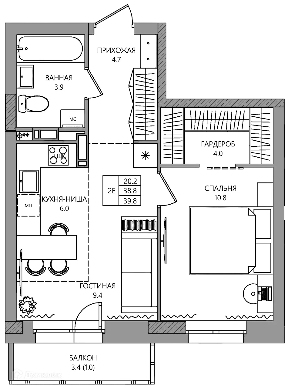 Фото квартиры в ЖК estetica (эстетика)