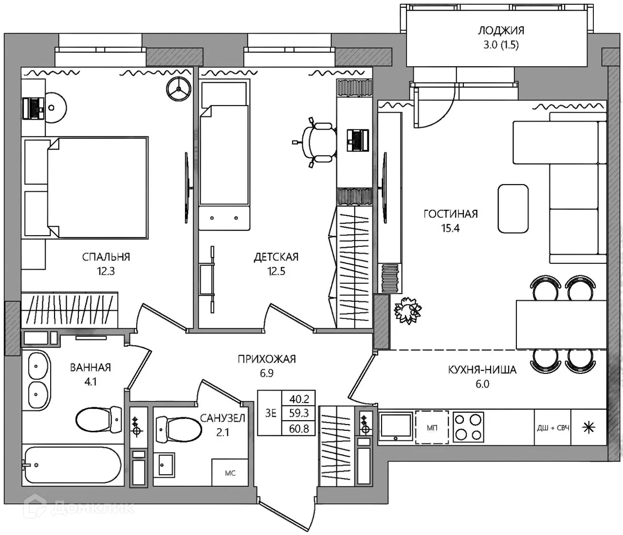 Фото квартиры в ЖК estetica (эстетика)