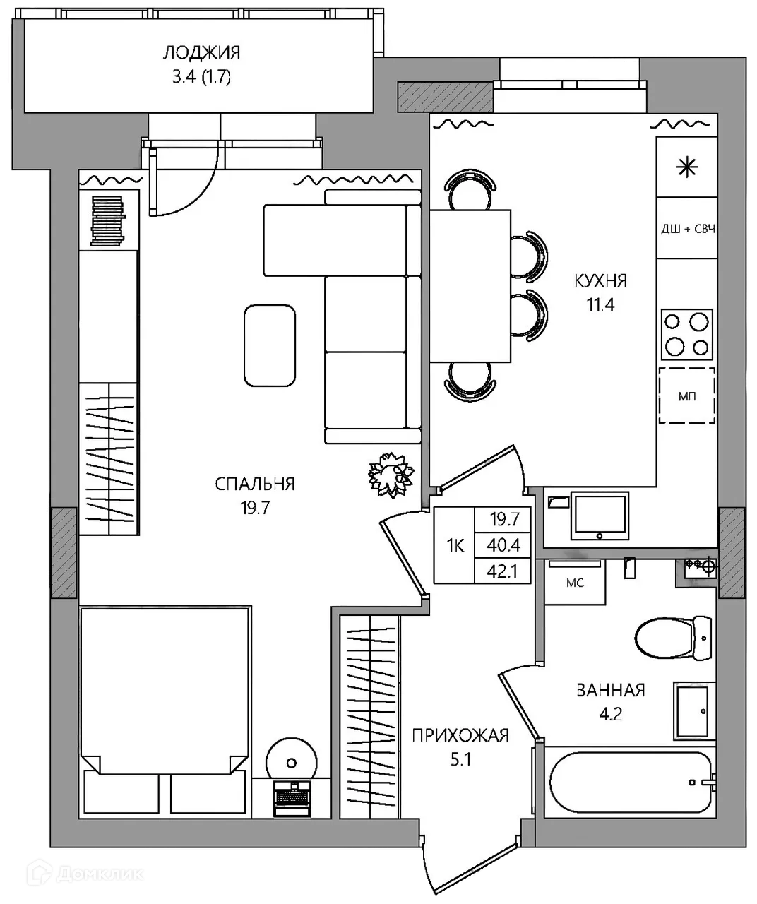 Фото квартиры в ЖК estetica (эстетика)