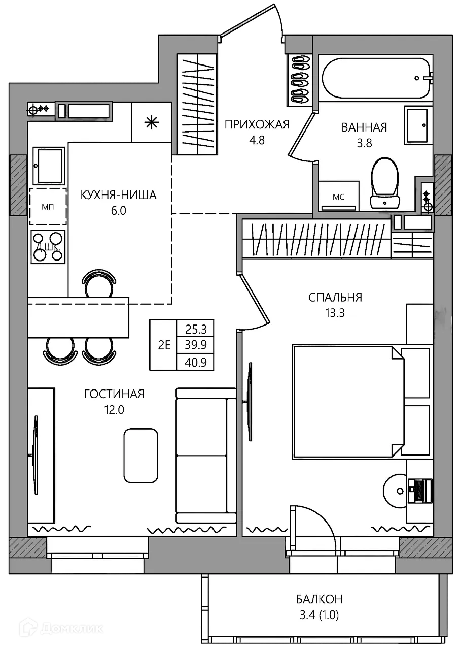 Фото квартиры в ЖК estetica (эстетика)