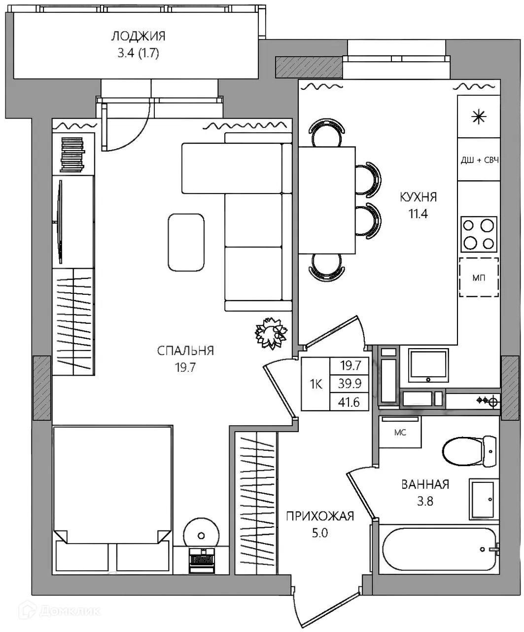 Фото квартиры в ЖК estetica (эстетика)