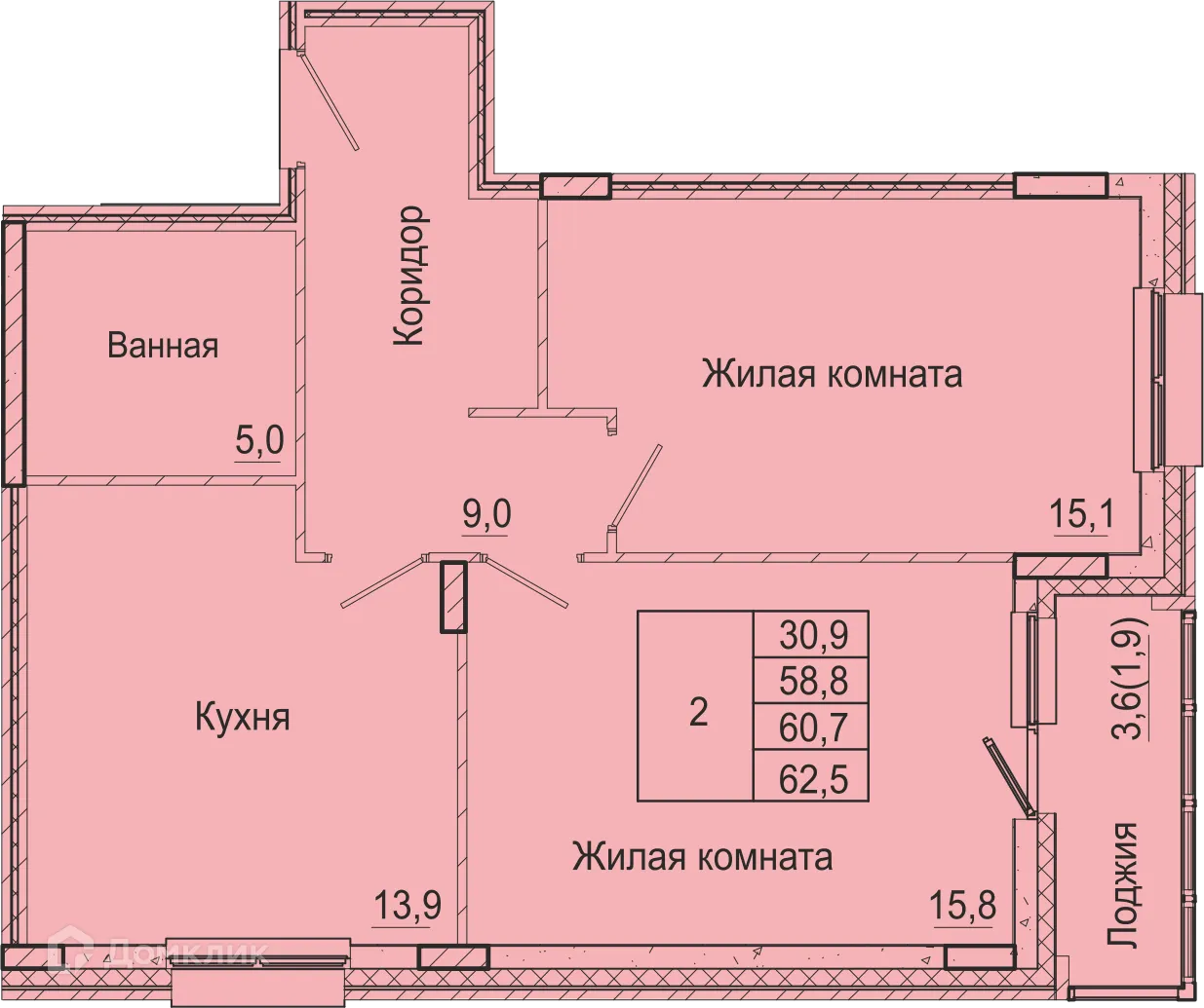 Фото квартиры в ЖК Дом в Бисерском переулке, 5