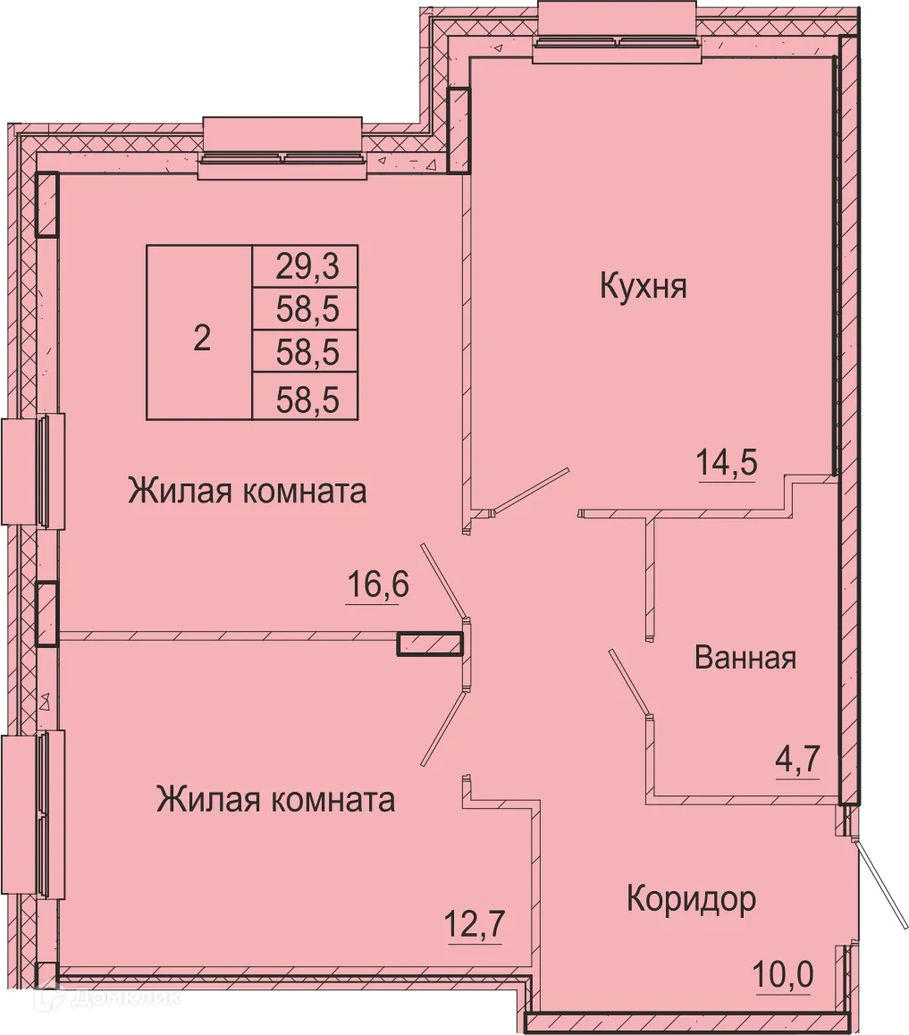 Фото квартиры в ЖК Дом в Бисерском переулке, 5