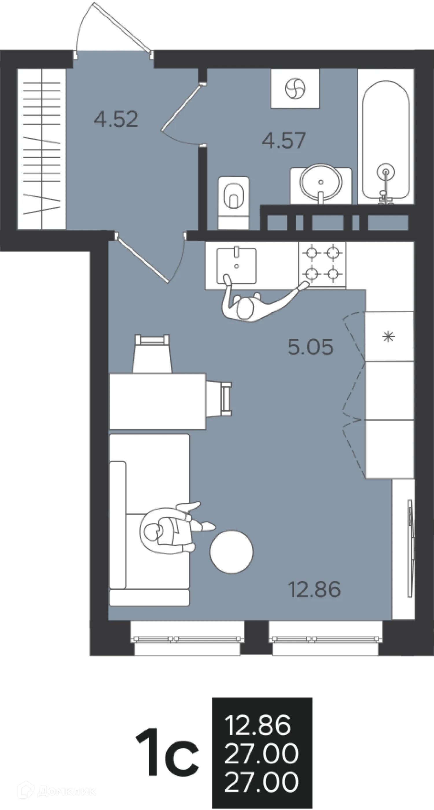 Фото квартиры в ЖК Гравитация