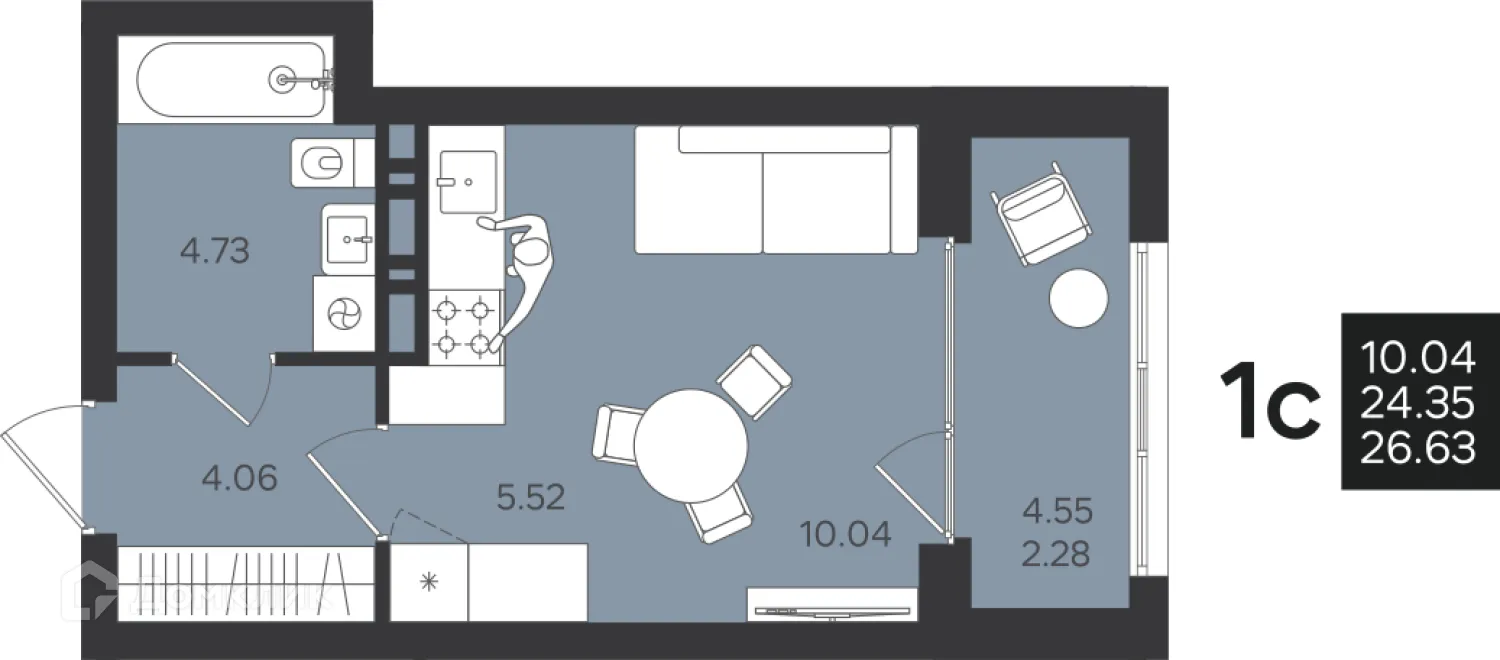 Фото квартиры в ЖК Гравитация