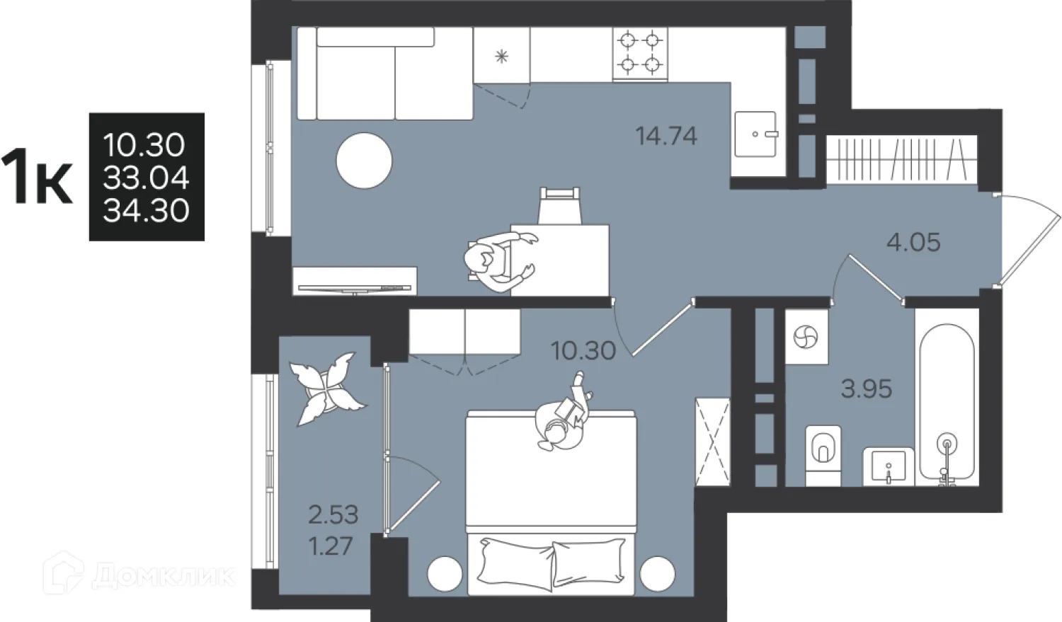 Фото квартиры в ЖК Гравитация