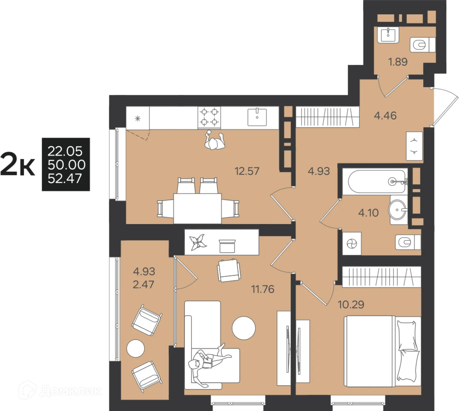 Фото квартиры в ЖК Гравитация