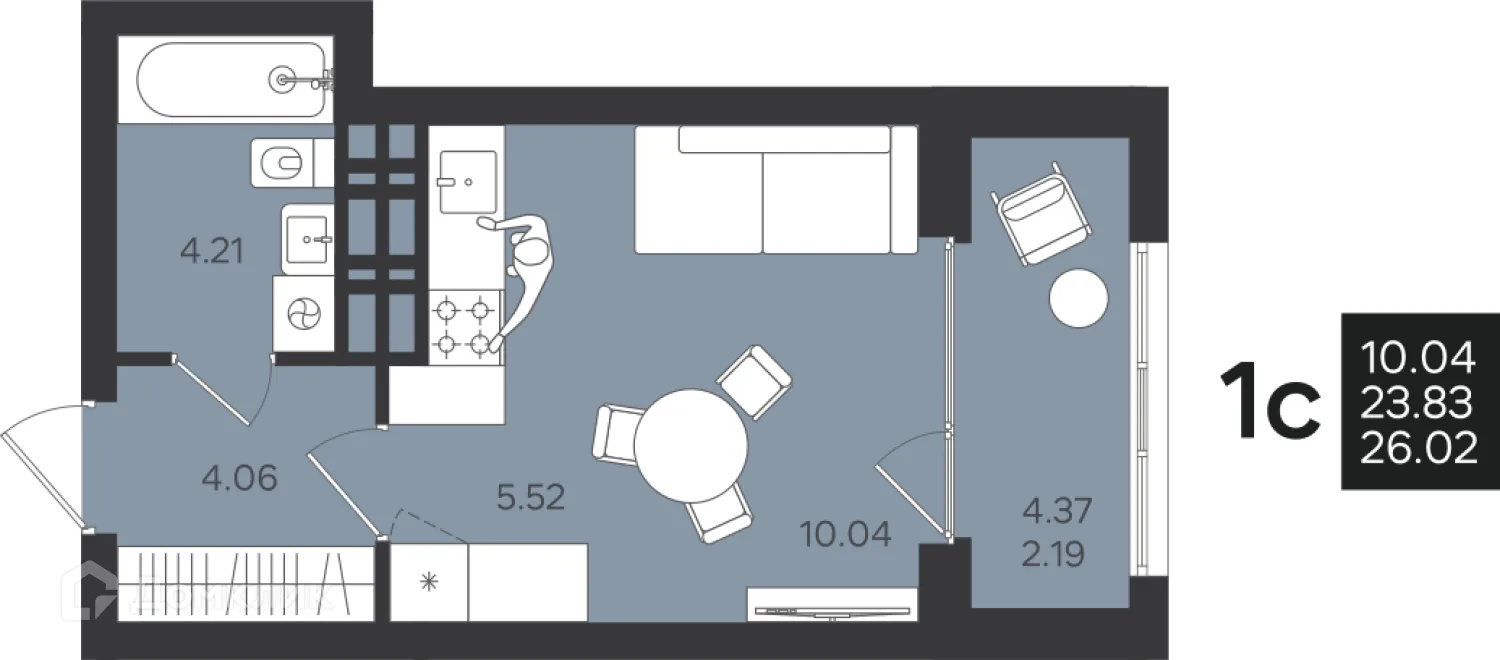 Фото квартиры в ЖК Гравитация