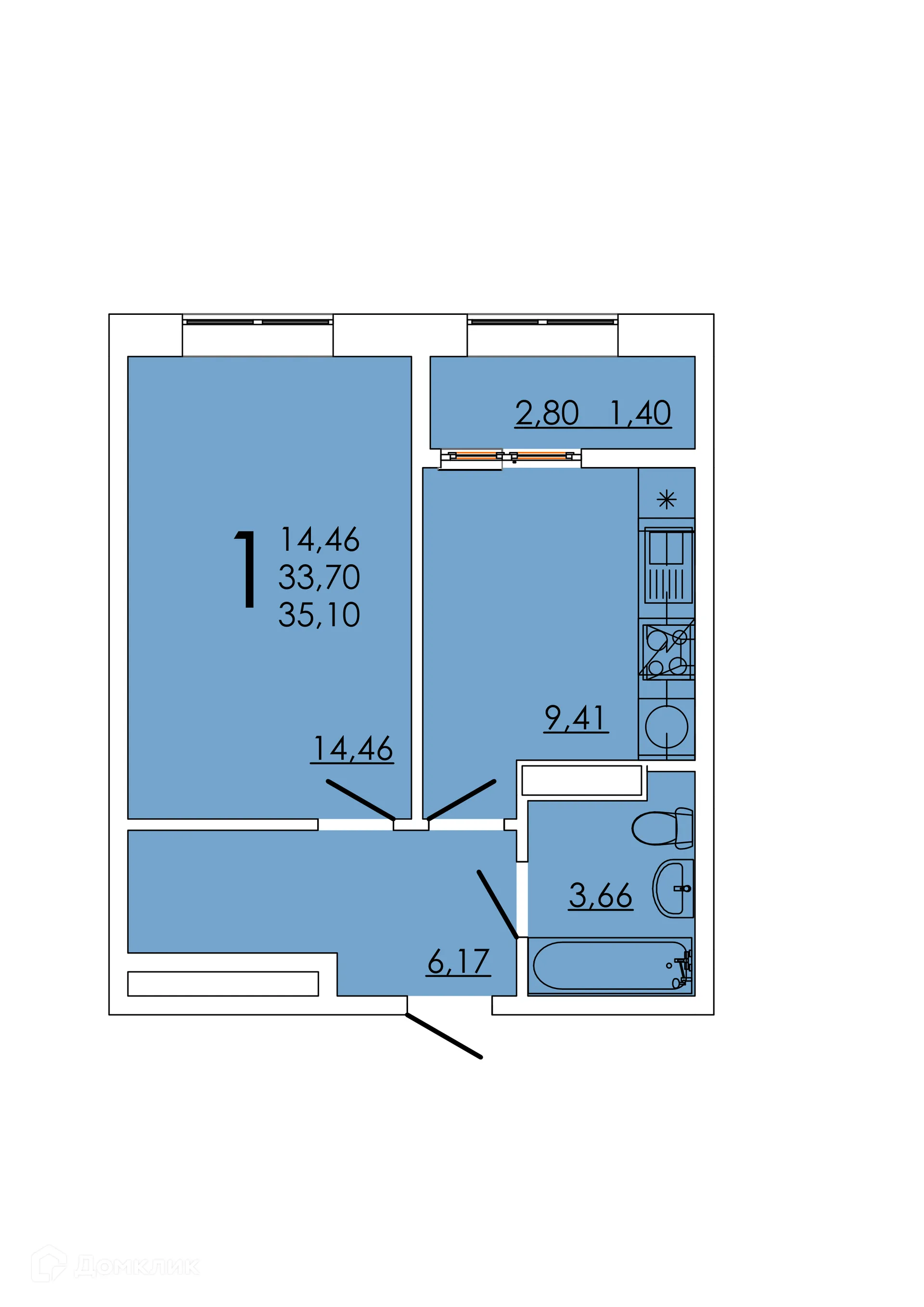 Фото квартиры в ЖК Frame (Фрейм)