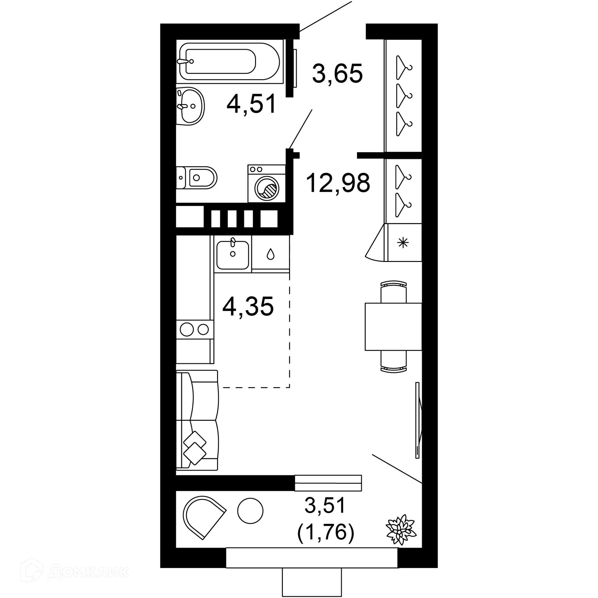 Фото квартиры в ЖК 1799