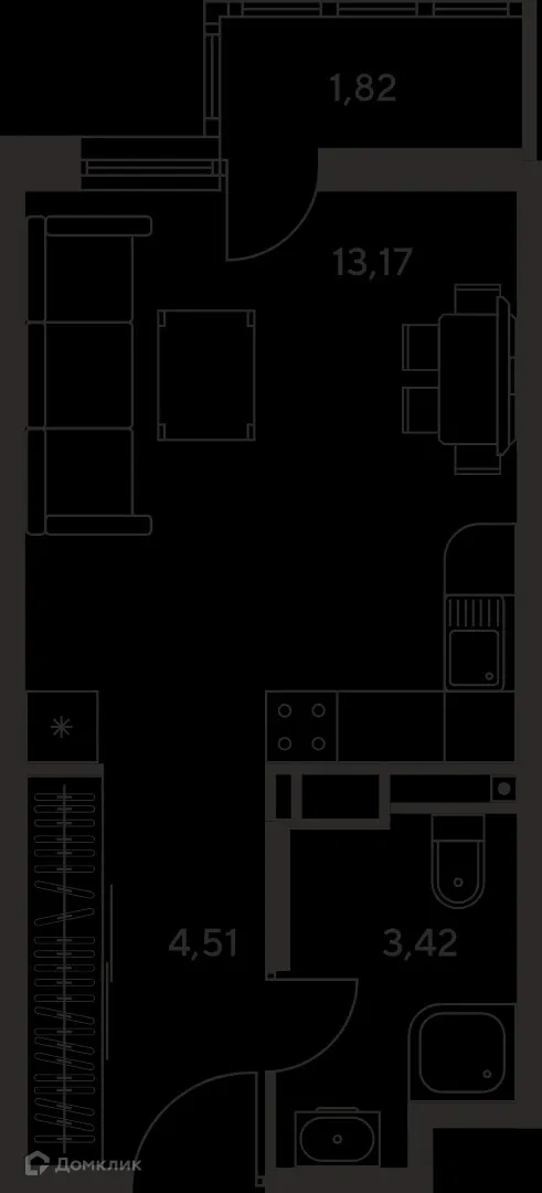 Фото квартиры в ЖК "Green Side" (Грин сайд)