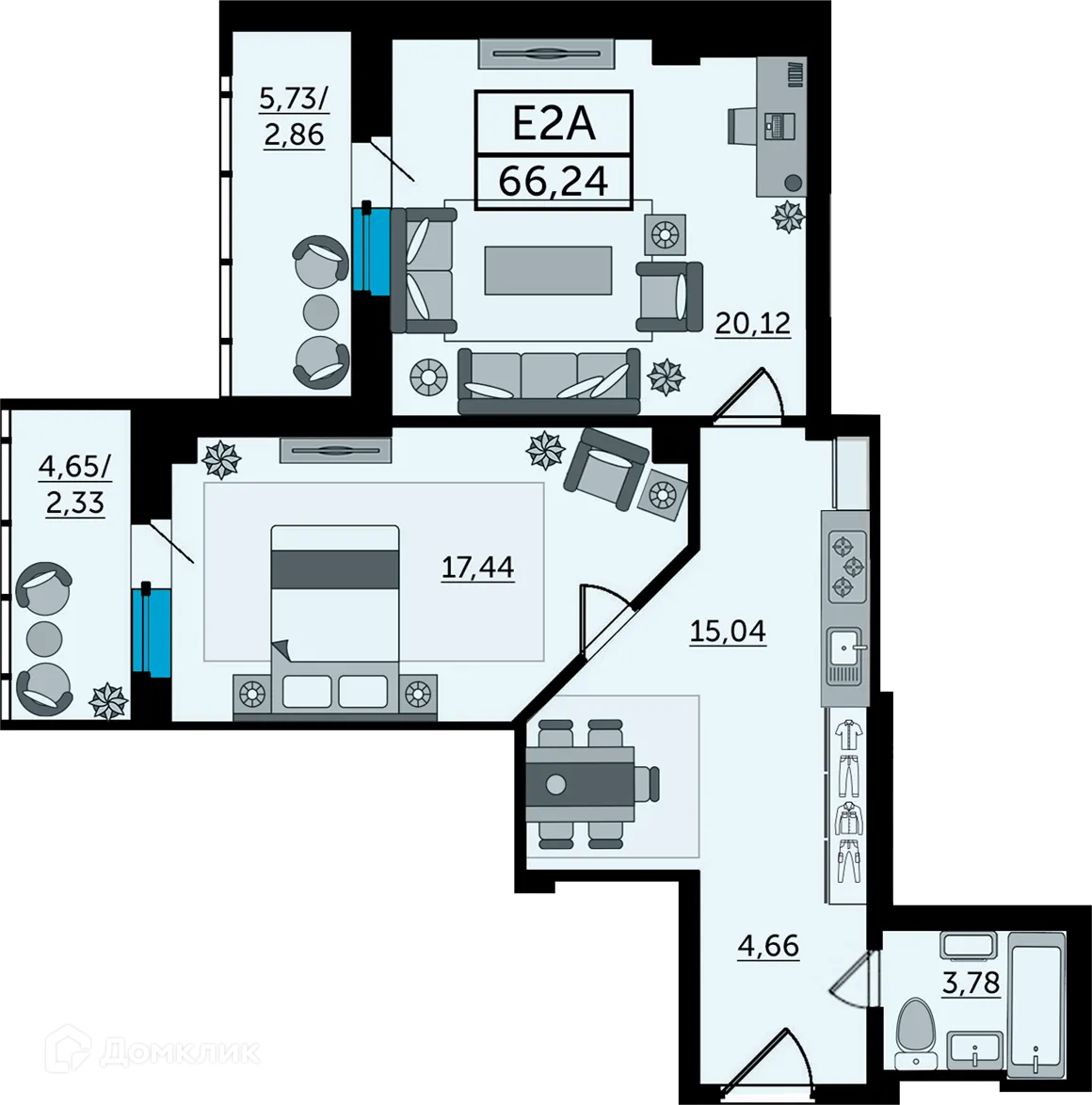 Фото квартиры в ЖК Кристалл-2