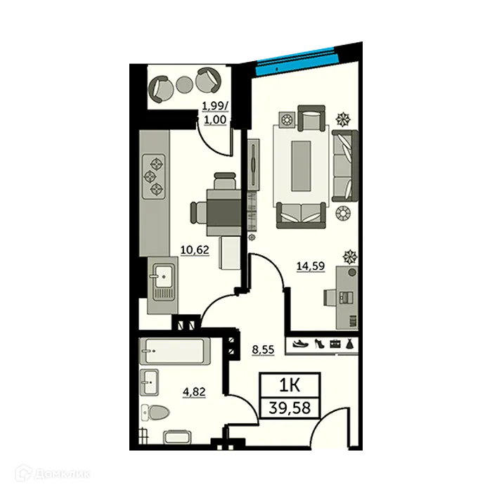 Фото квартиры в ЖК Рубин