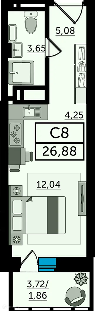 Фото квартиры в ЖК Кристалл-2