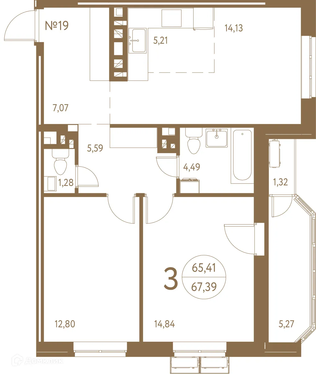 Фото квартиры в ЖК Белая вилла