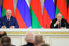 Лукашенко обсудил с Путиным строительство второй АЭС в Белоруссии