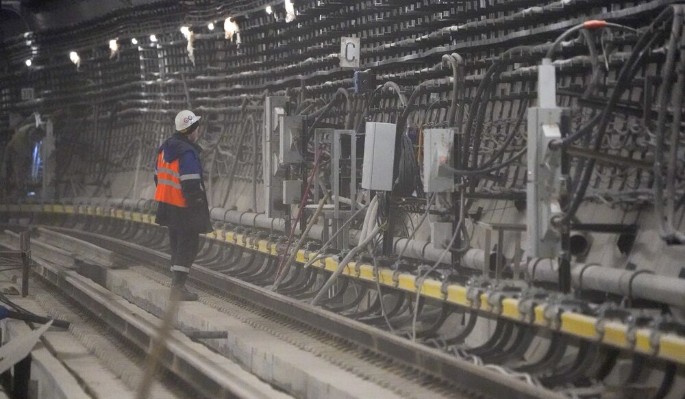 Собянин сообщил о завершении самых сложных работ на станции БКЛ "Печатники" 