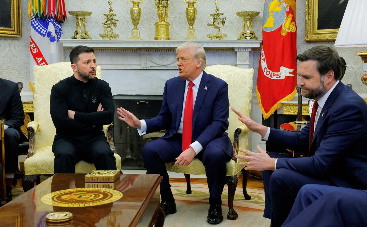 Владимир Зеленский, Дональд Трамп и Джей Ди Вэнс (Brian Snyder / Reuters)