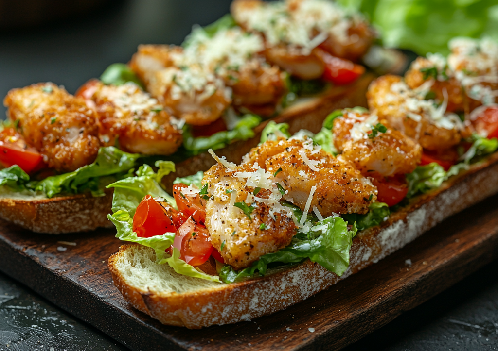 Брускетта «Цезарь»! Любимый вкус в формате бутерброда — вкусно и быстро