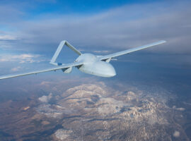 UnmannedMilitaryDroneUavFlyingInTheAirReconnaissanceFlight