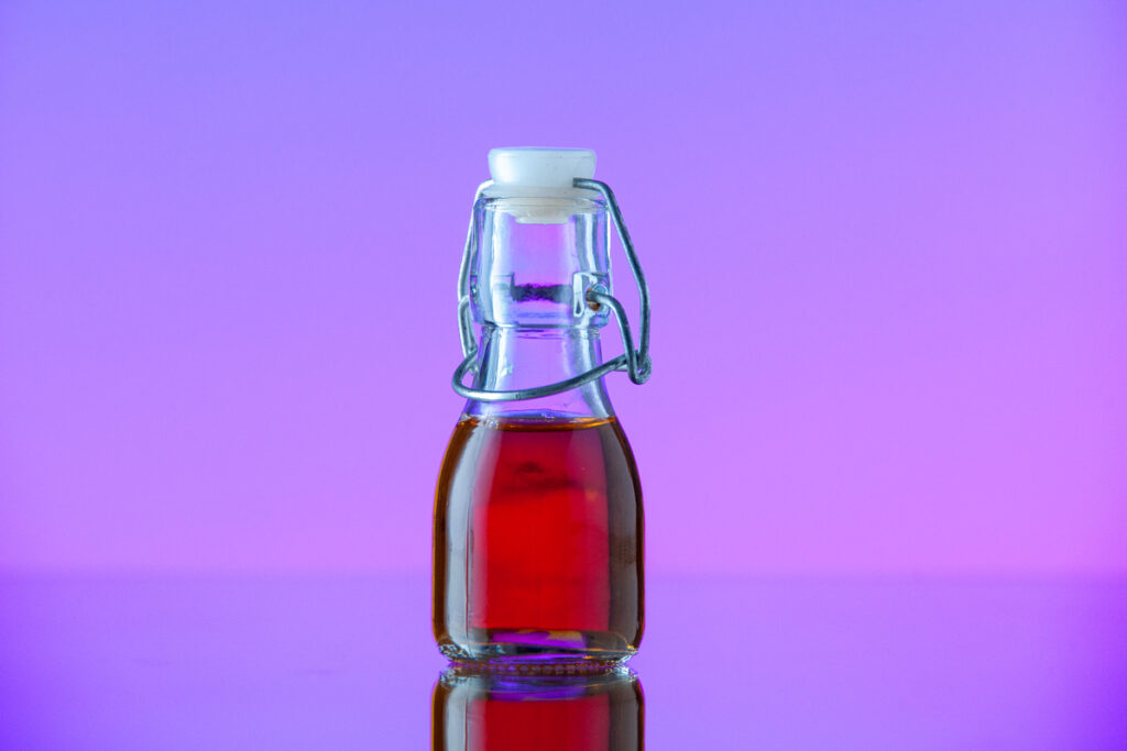 Бутылка с сиропом
