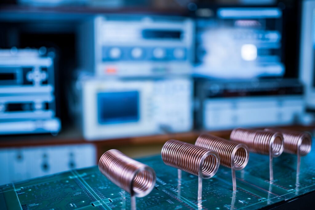 Крупный план витой медной проволоки
